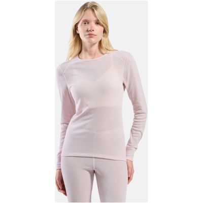 3. Koszulka termoaktywna z długim rękawem damska Odlo ACTIVE WARM BL TOP crew neck l/s różowa