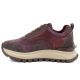 7. Skórzane półbuty sneakersy na platformie burgundowe Artiker 59C0009