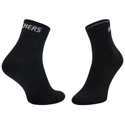 2. Skechers 3PPK Unisex Mesh Ventilation Quarter Socks SK42017-9999 Czarne 35-38