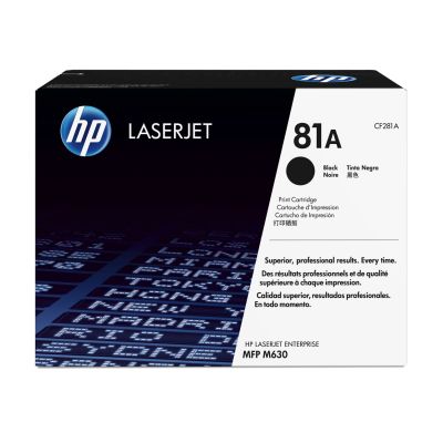 HP Oryginalny wkład laserowy 81A LaserJet, czarny