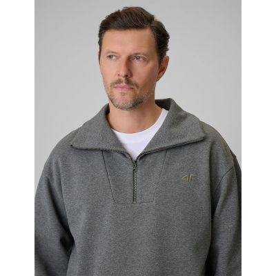 4. Bluza dresowa regular bez kaptura męska 4F 4FRSS26TSWSM2794-24M