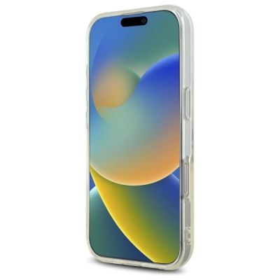 5. Etui Guess IML Heart na iPhone 16 Pro - przezroczyste