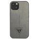 3. Etui Guess SaffianoTriangle Logo na iPhone 13 / 14 / 15 6.1" - srebrne