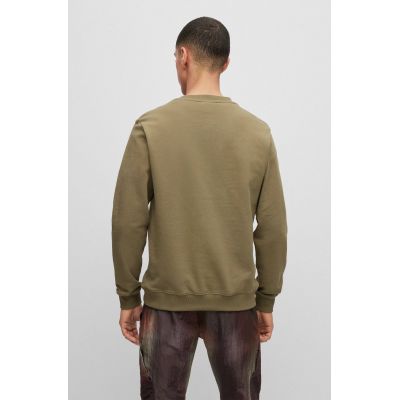 3. Bluza męska Hugo Boss z bawełaninej dzianiny z nadrukiem zielona (50488906-345)