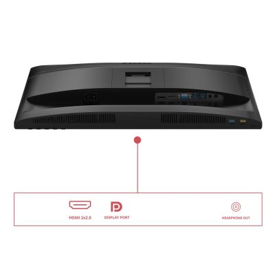 6. AOC U34E2M monitor komputerowy 86,4 cm (34") 3440 x 1440 px Wide Quad HD Czarny