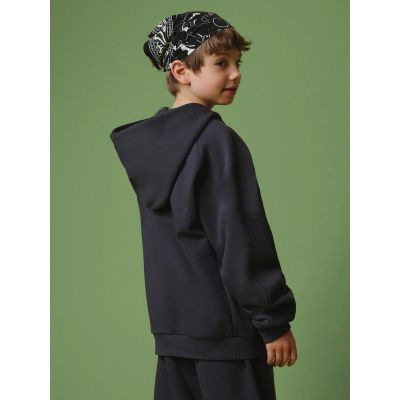 2. Bluza dresowa loose z kapturem chłopięca 4F 4FJRSS26TSWSM2828-22S