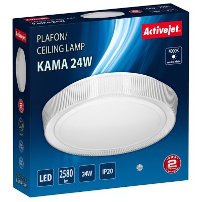 8. Plafon sufitowy LED Activejet AJE-KAMA 24W