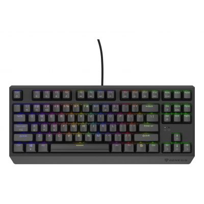 2. GENESIS Thor 230 TKL klawiatura Gaming USB QWERTY US English Czarny