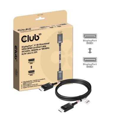 4. CLUB3D CAC-1092 kabel DisplayPort 1,6 m Czarny