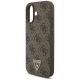 6. Etui Guess 4G Strap Triangle Logo MagSafe na iPhone 17 - brązowe
