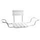 BATHROOM SEAT WITH BACK BS-03 WHITE 73–