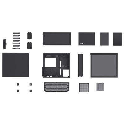 24. Obudowa Jonsbo D41 Screen ATX, Szkło Hartowane - czarna