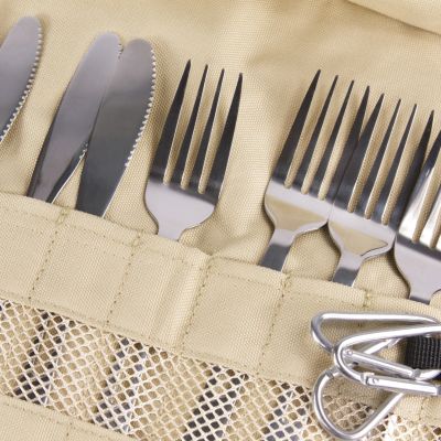 6. Sztućce turystyczne Offlander zestaw w etui OFF_CACC_27