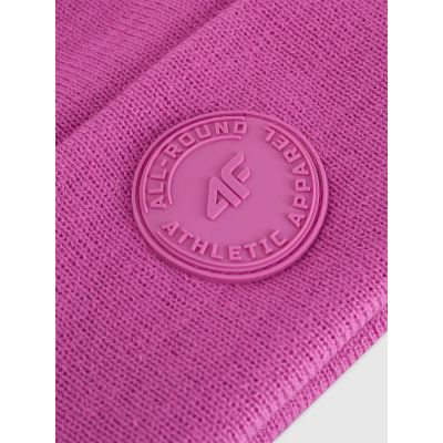 2. Czapka zimowa beanie dziewczęca 4F 4FJRAW25ACAPF0749-54S