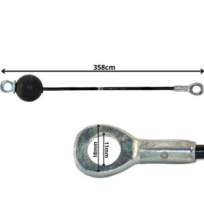 4. LINKA DO ATLASU 358CM OCZKO OCZKO STALOWE ODBOJNIK GUMOWY