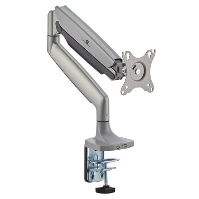 7. Uchwyt do monitora Maclean MC-969, podwójne ramię, ze sprężyną gazową, 17"-45", 16 kg,