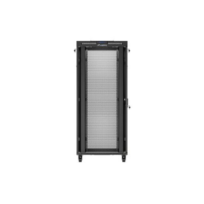 7. Szafa instalacyjna rack stojąca 19" 37U 800X800 czarna drzwi perforowane LCD Lanberg (Flat Pack)