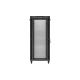 7. Szafa instalacyjna rack stojąca 19" 37U 800X800 czarna drzwi perforowane LCD Lanberg (Flat Pack)