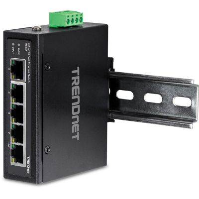 5. TRENDnet Industrie Switch  5 Port Fast Ethernet  L2 DIN-Rail