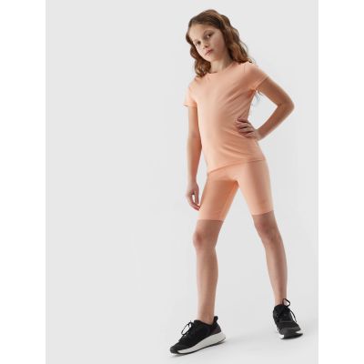 2. Legginsy kolarki dzianinowe dziewczęce 4F Junior