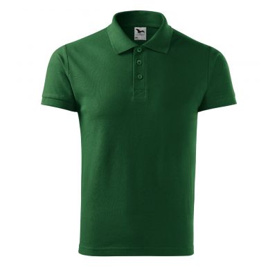 2. Koszulka polo Malfini Cotton M MLI-21206 zieleń butelkowa