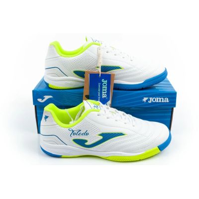 10. Joma buty sportowe piłkarskie Toledo JR 2602 halowe dziecięce białe
