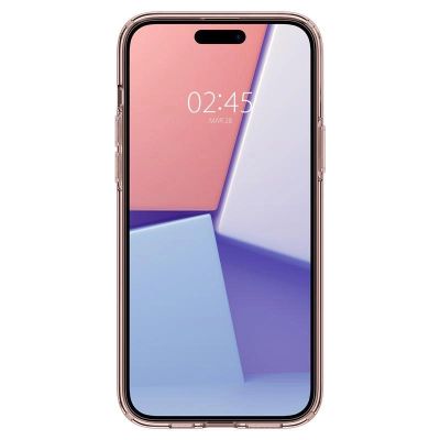 6. Etui Spigen Crystal Flex na iPhone 15 Plus - różowo-przezroczyste