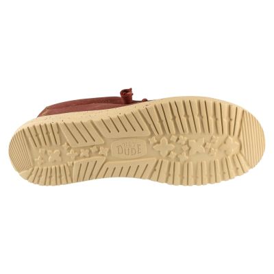 4. Hey Dude Wally Stretch Canvas 40700-7BH Czerwone 41