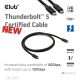 3. CLUB3D CAC-2501 kabel Thunderbolt 1 m 120 Gbit/s Czarny