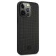 4. Etui Mercedes Leather Meshed Metal Logo na iPhone 13 Pro / iPhone 13 - czarne