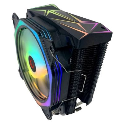 3. Chłodzenie CPU Rampage OCTAGONC50-BLACK LGA1700/AM5 1800RPM wentylator 120mm ARGB PWM