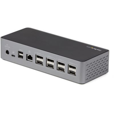 2. StarTech.com DK31C4DPPDUE stacja dokująca Przewodowa USB 3.2 Gen 2 (3.1 Gen 2) Type-C Czarny, Szary