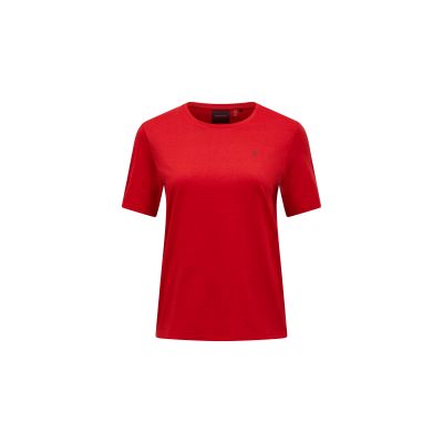 2. Koszulka damska PEAK PERFORMANCE W Explore Graphic Tee kolor czerwony