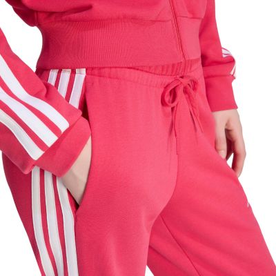 5. Spodnie damskie adidas Essentials 3-Stripes French Terry Cuffed różowe KF8339