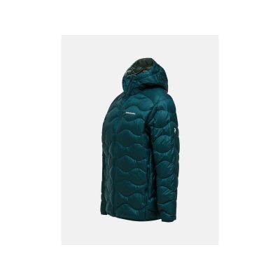 3. Kurtka puchowa męska PEAK PERFORMANCE M Helium Down Hood Jacket kolor zielony