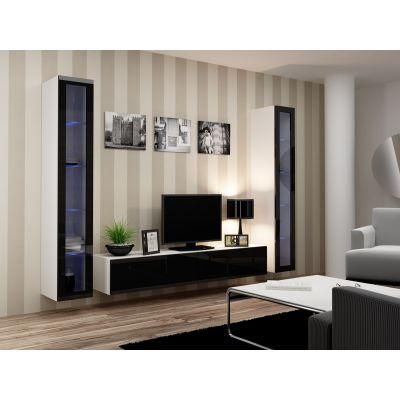 9. Witryna VIGO szkło'180' 180/40/30 biały/czarny poł