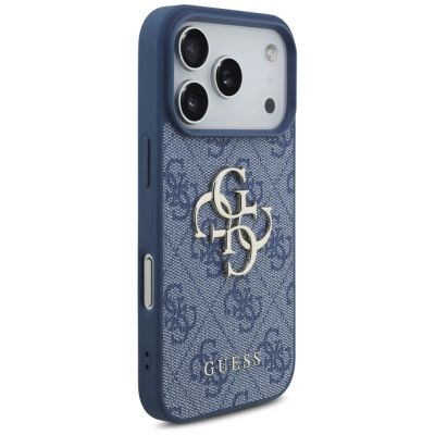 4. Etui Guess 4G Big Logo na iPhone 17 Pro / 18 Pro - niebieskie
