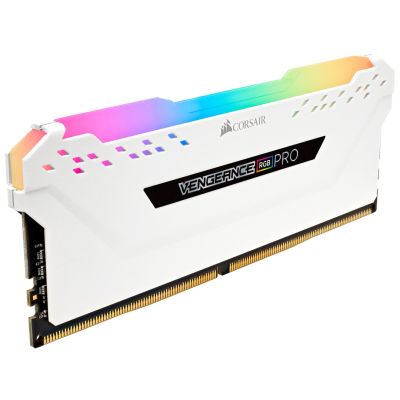 3. Corsair Vengeance RGB PRO - DDR4 - Zestaw - 32 GB: 2 x 16 GB - DIMM 288-PIN - 3200 MHz / PC4-25600 - CL16 - 1.35 V - niebuforowany - bez ECC - biały