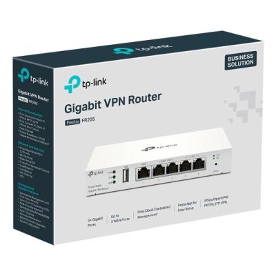 6. TP-Link Festa FR205 ruter 10 Gigabit Ethernet, 100 Gigabit Ethernet, Gigabit Ethernet Biały