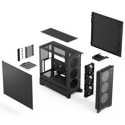 6. Fractal Design Pop 2 Air Black Solid Midi Tower Czarny