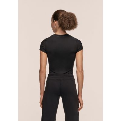 2. Koszulka damska CASALL Defined Rib Tee kolor czarny