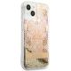 4. Etui Guess Paisley Liquid Glitter na iPhone 13 / 14 / 15 - złote