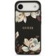 3. Etui Guess Grained Flowers Classic Logo MagSafe na iPhone Air - czarne