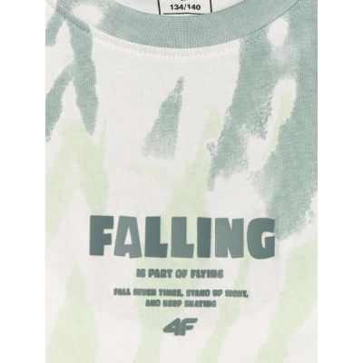 6. T-shirt bawełniany chłopięcy 4F 4FJRSS26TTSHM4173-91A