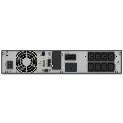 11. POWER WALKER UPS ON-LINE RACK 19" VFI 3000 ICR IOT PF1 1/1 FAZY, 3000VA, 8X IEC C13 + 1X IEC C19, USB/RS232, LCD
