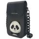 5. Zestaw Nimmy Big Eyed Pet 2.0 Panda 3w1 torebka na telefon + portfel + etui na lokalizator - czarny