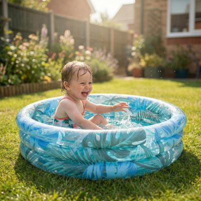 5. BASEN DZIECIĘCY 3- PIERŚCIENIOWY LIŚCIE 158x40CM 51623