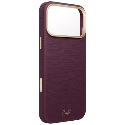 3. Etui UNIQ Coehl Mirelle Magnetic Charging na iPhone 18 Pro Max / 17 Pro Max - bordowe