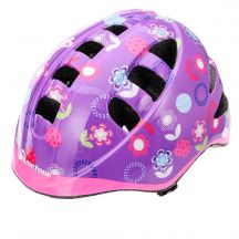 Kask rowerowy Meteor flower MA-2 Junior fioletowy