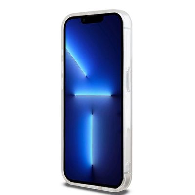 5. Etui DKNY IML Mono & Stripe MagSafe na iPhone 13 Pro / 13 - różowe